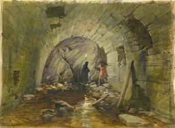 Tunnel sous la Via Dolorosa, Jérusalem, 1869